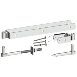 24" Double Hinge Set Galvanized for Field Gate